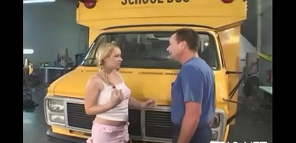  Cute schoolgirl gets her taut pussy drilled hard by teacher